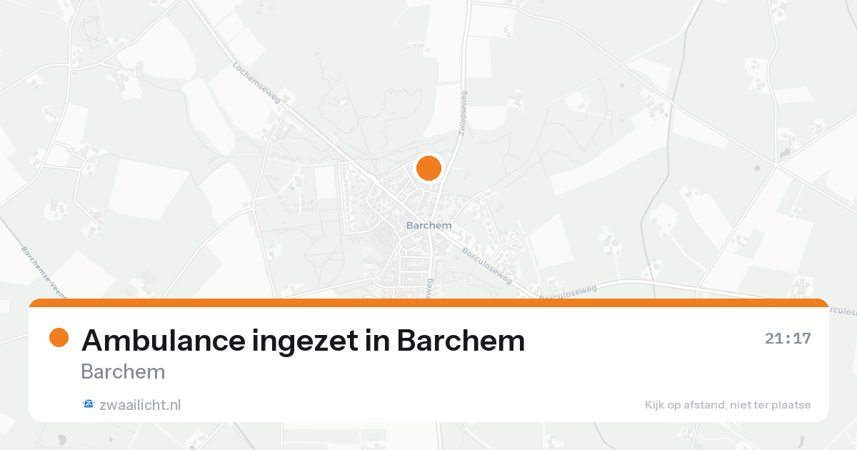 Ambulance ingezet in Barchem — 7 feb 2026