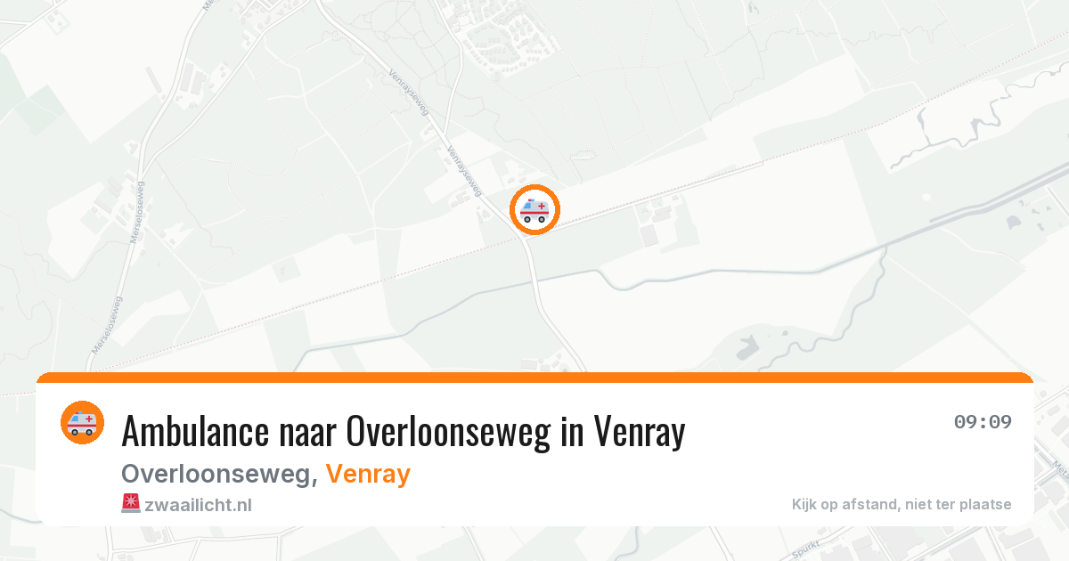 Ambulance naar Overloonseweg in Venray — 6 aug 2026