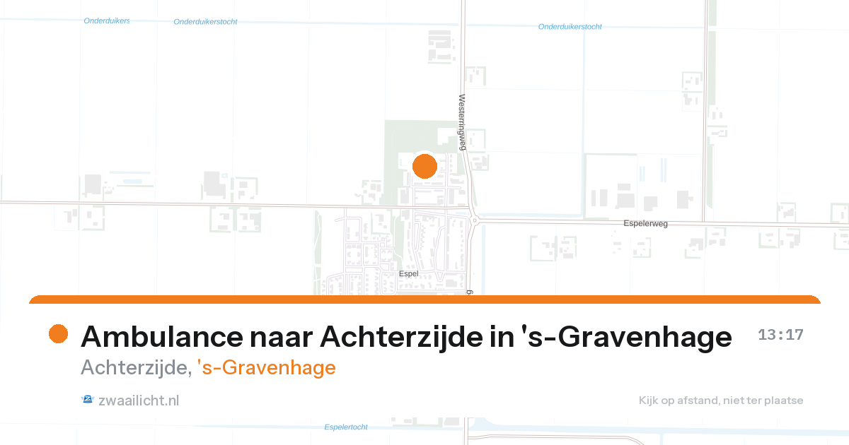Ambulance naar Achterzijde in 's-Gravenhage — 28 aug 2026