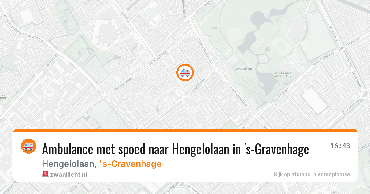 Ambulance met spoed naar Hengelolaan in 's-Gravenhage — 6 jun 2026