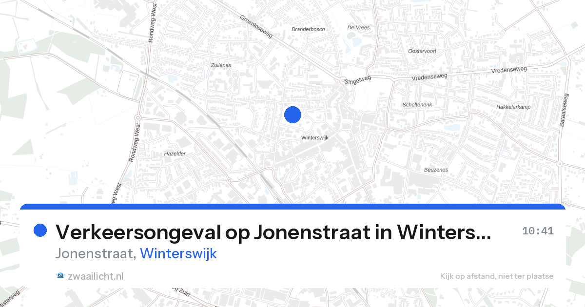 Verkeersongeval op Jonenstraat in Winterswijk — 19 mei 2026