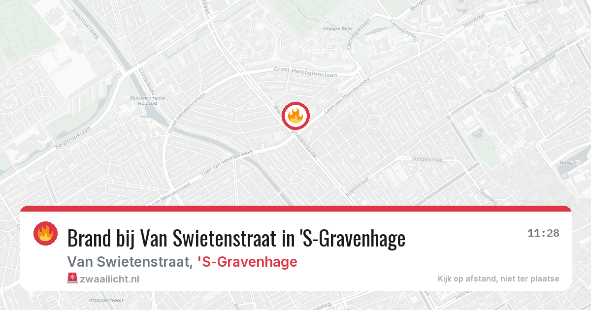 Brand bij Van Swietenstraat in 'S-Gravenhage — 26 mei 2026