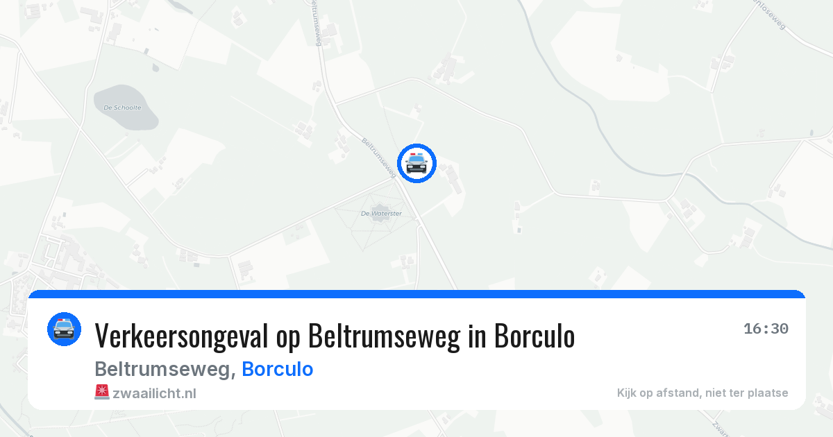 Verkeersongeval op Beltrumseweg in Borculo — 27 jul 2026