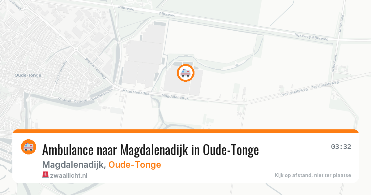 Ambulance naar Magdalenadijk in Oude-Tonge — 30 mei 2026