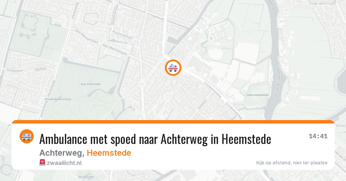 Ambulance met spoed naar Achterweg in Heemstede — 24 jan 2026
