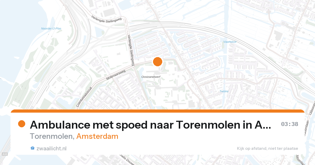 Ambulance met spoed naar Torenmolen in Amsterdam — 7 feb 2026