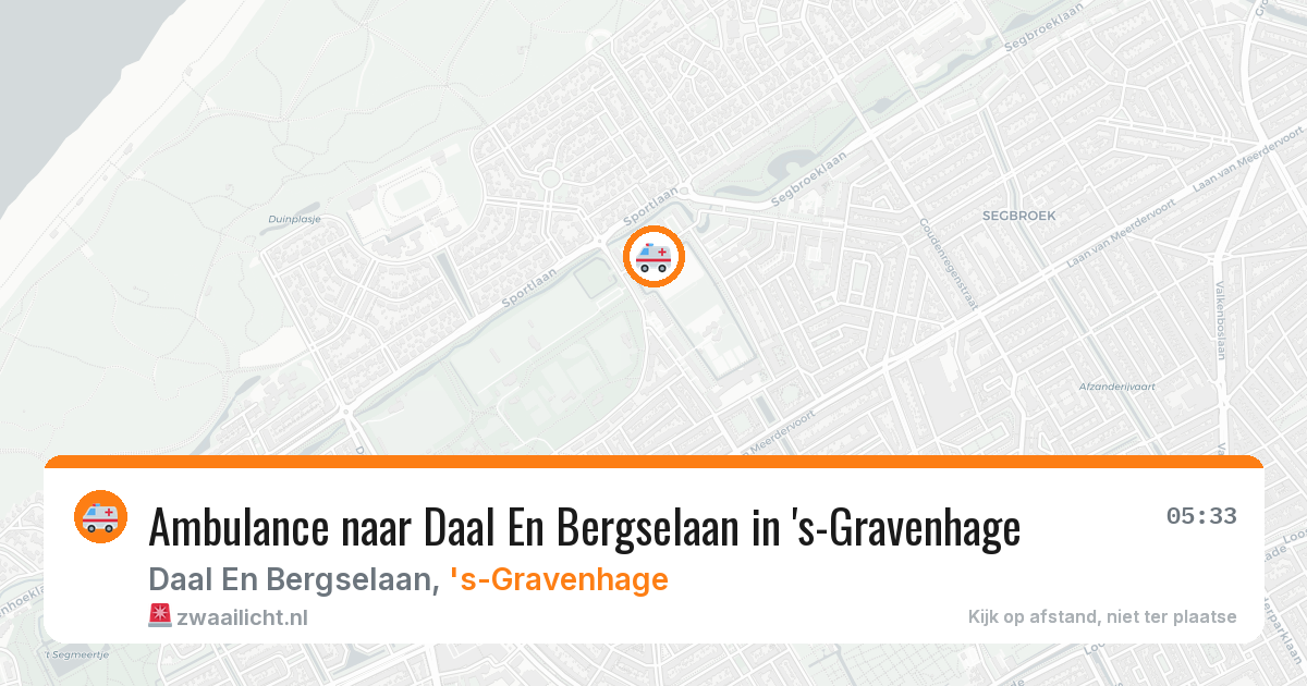 Ambulance naar Daal En Bergselaan in 's-Gravenhage — 30 jan 2026