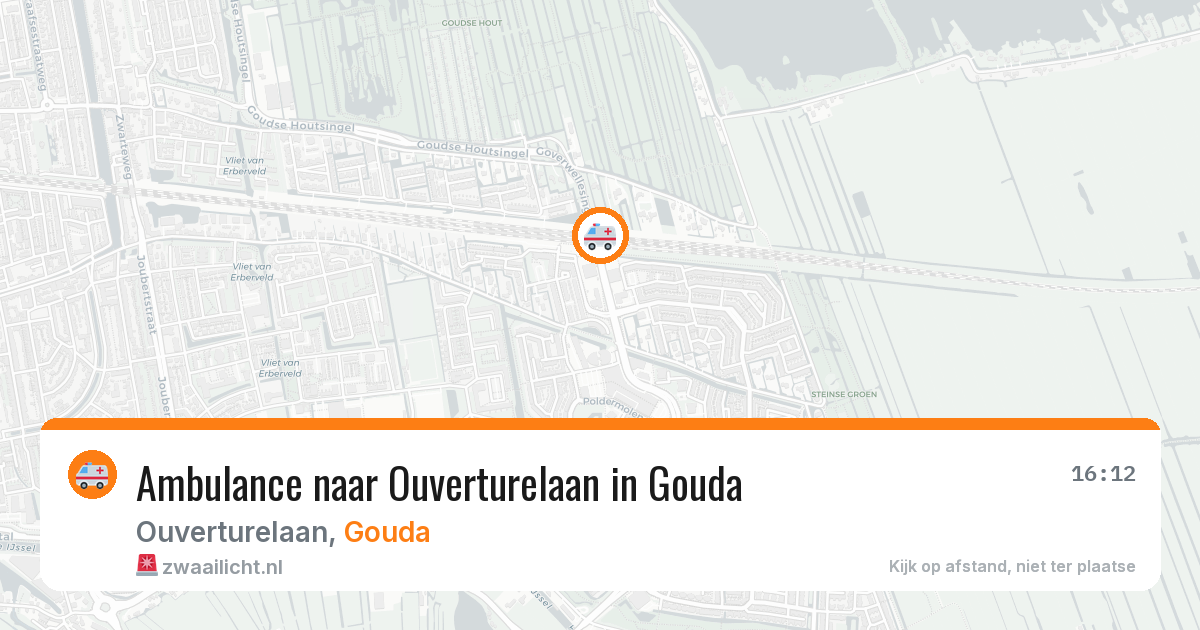 Ambulance naar Ouverturelaan in Gouda — 30 jun 2026
