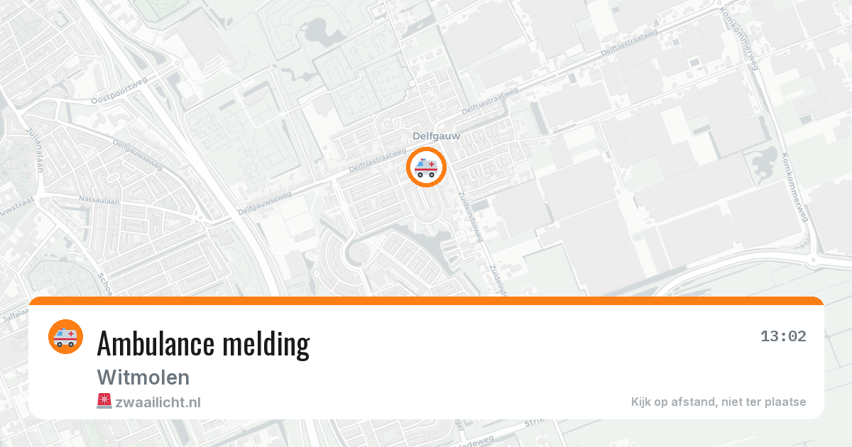 Ambulance melding — 30 jan 2026