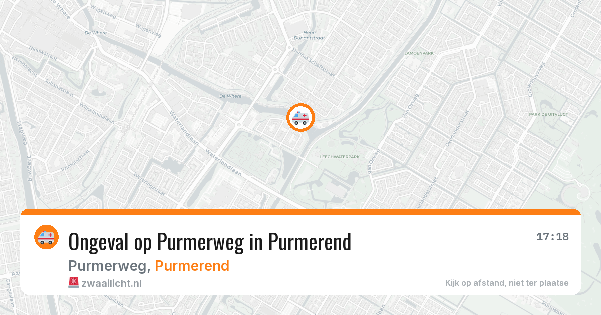 Ongeval op Purmerweg in Purmerend — 27 jan 2026