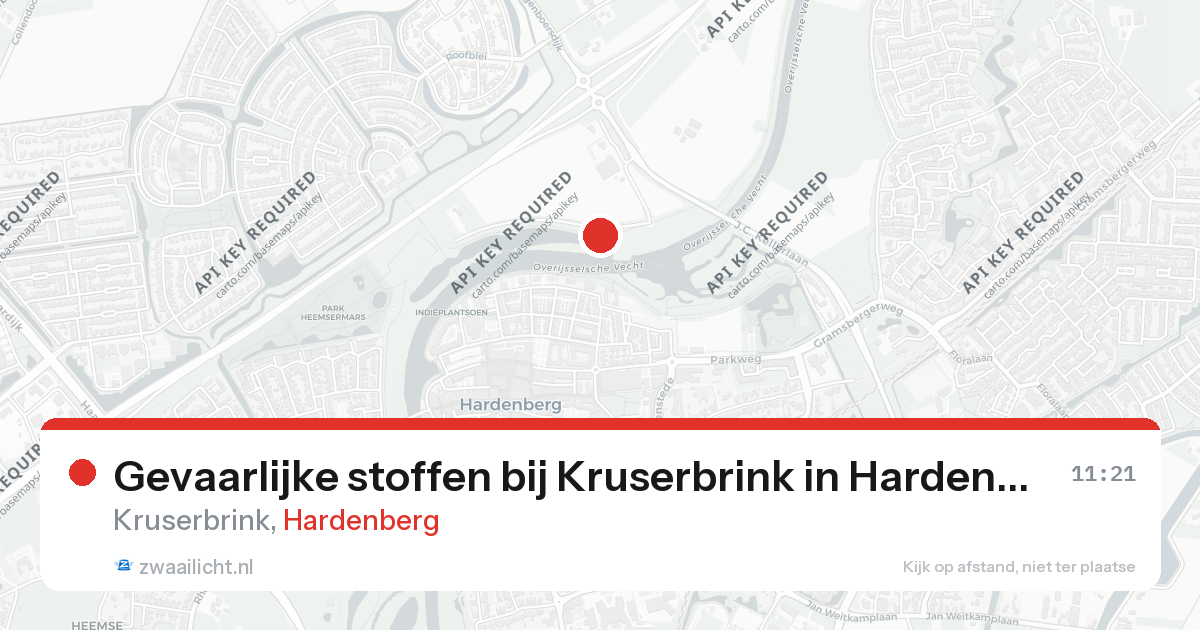 Gevaarlijke stoffen bij Kruserbrink in Hardenberg — 24 aug 2026