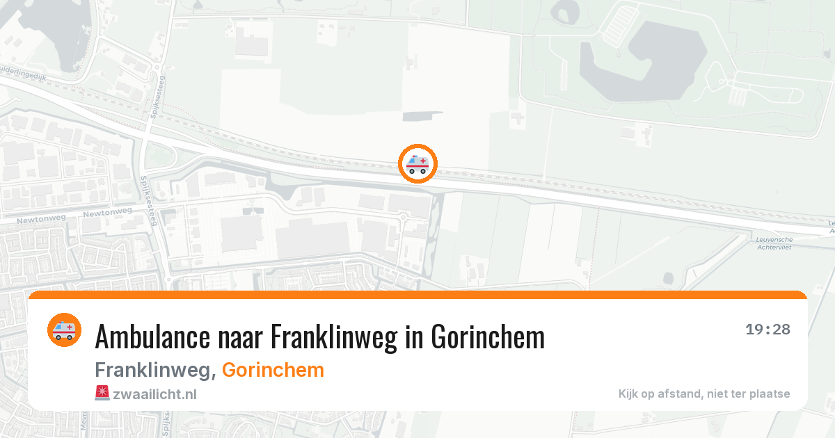 Ambulance naar Franklinweg in Gorinchem — 17 mrt 2026