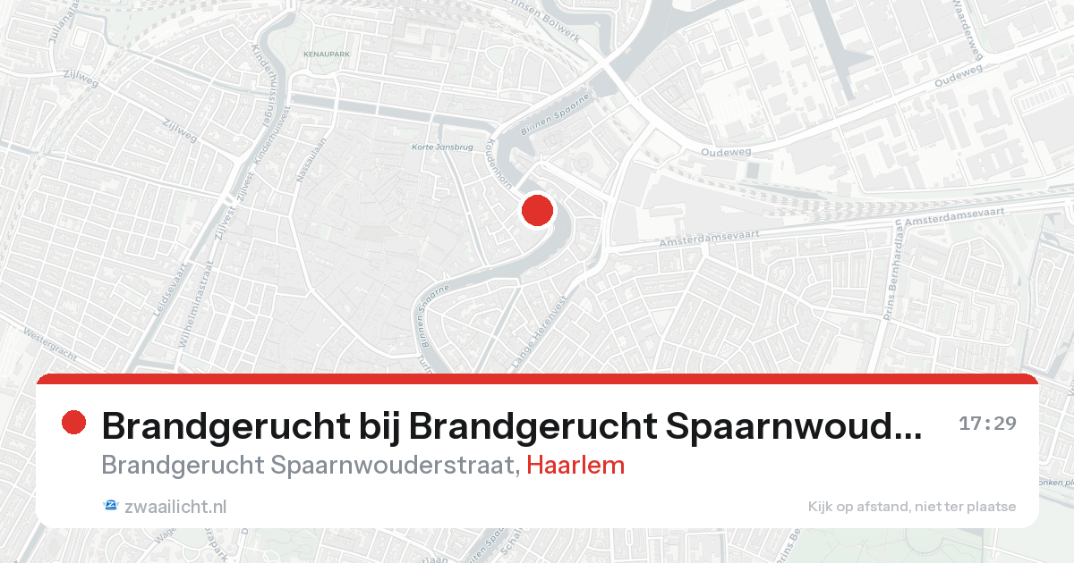 Brandgerucht bij Brandgerucht Spaarnwouderstraat in Haarlem — 30 jan 2026