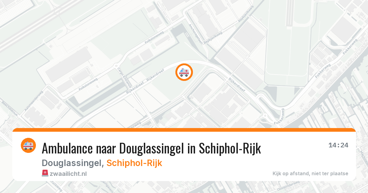 Ambulance naar Douglassingel in Schiphol-Rijk — 7 jul 2026