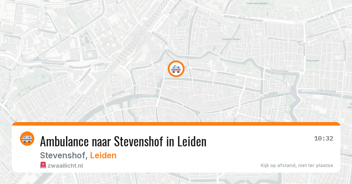 Ambulance naar Stevenshof in Leiden — 12 aug 2026