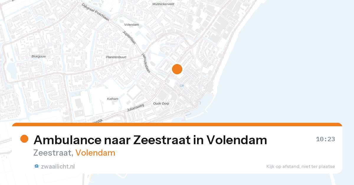 Ambulance naar Zeestraat in Volendam — 13 jun 2026