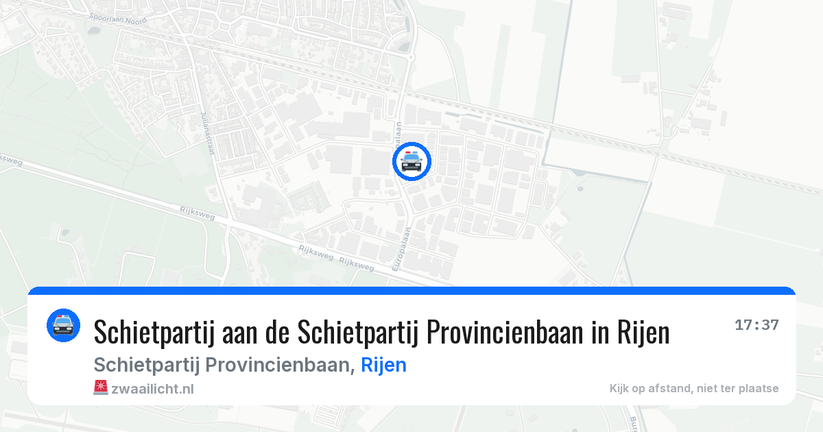 Schietpartij aan de Schietpartij Provincienbaan in Rijen — 27 jun 2026