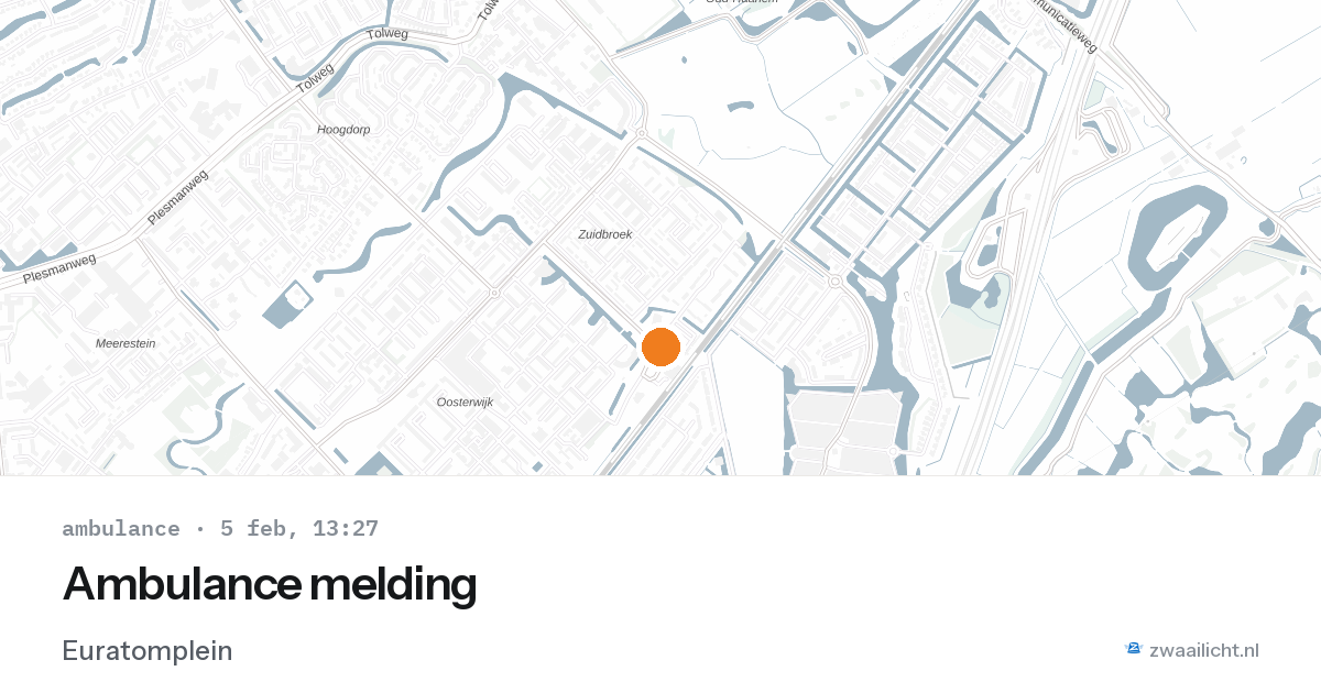 Ambulance melding — 5 feb 2026