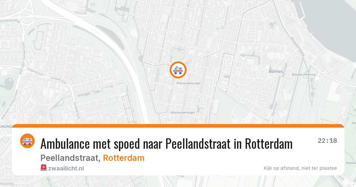 Ambulance met spoed naar Peellandstraat in Rotterdam — 12 mei 2026