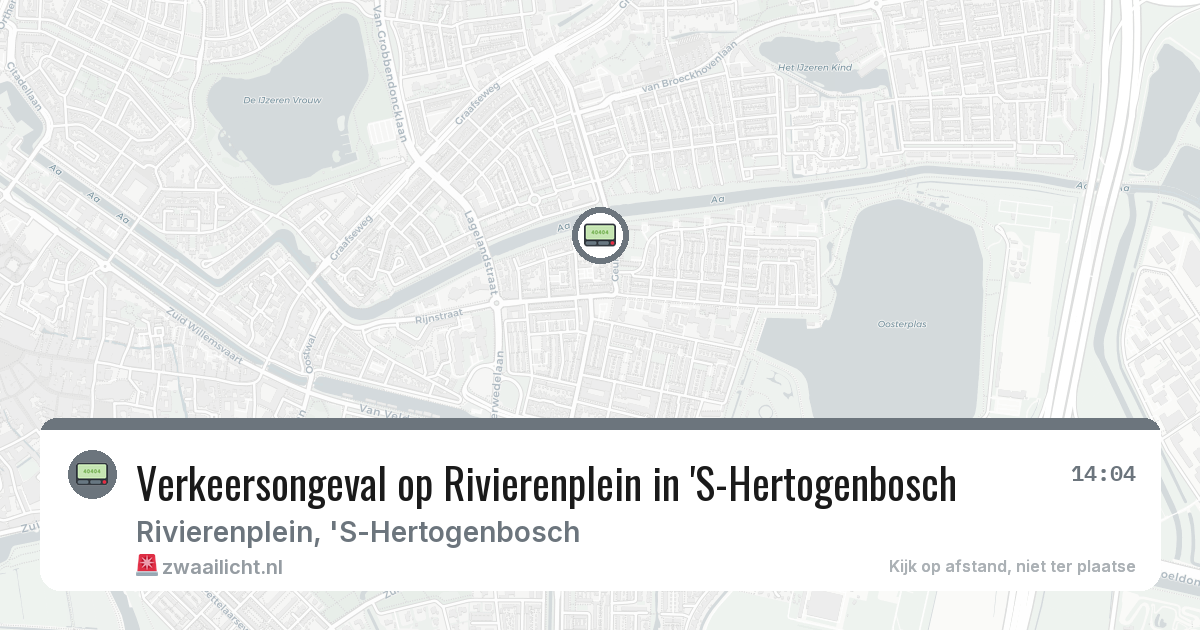 Verkeersongeval op Rivierenplein in 'S-Hertogenbosch — 4 mrt 2026