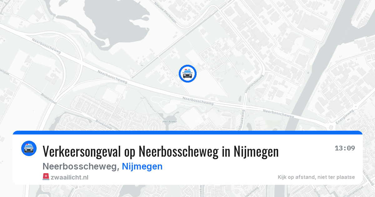 Verkeersongeval op Neerbosscheweg in Nijmegen — 28 mei 2026