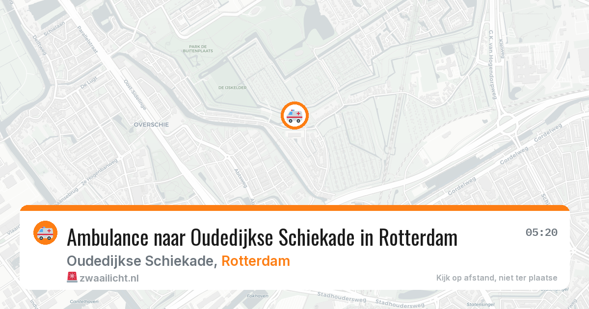 Ambulance naar Oudedijkse Schiekade in Rotterdam — 21 jul 2026