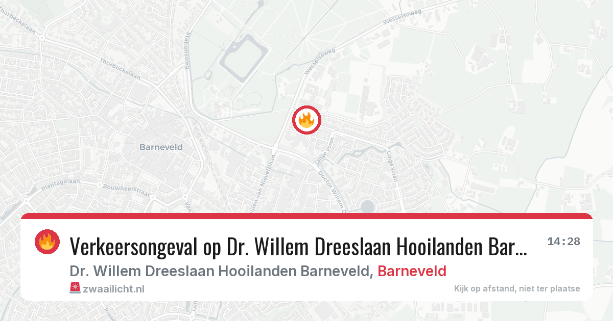 Verkeersongeval op Dr. Willem Dreeslaan Hooilanden Barneveld in Barneveld — 17 feb 2026