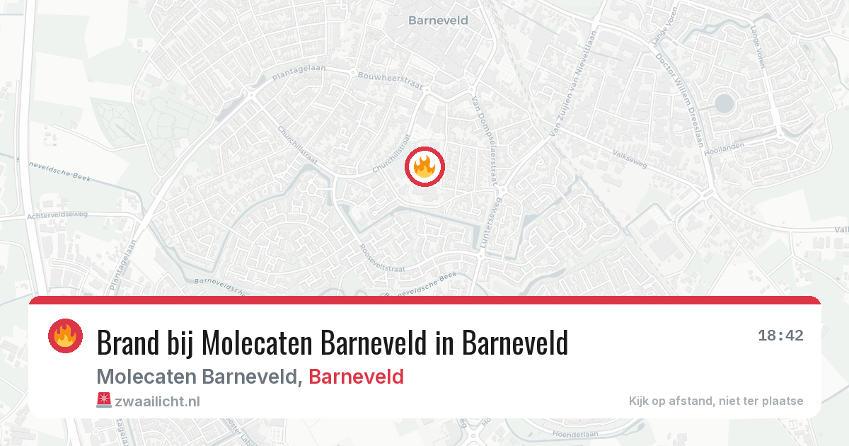 Brand bij Molecaten Barneveld in Barneveld — 15 jun 2026