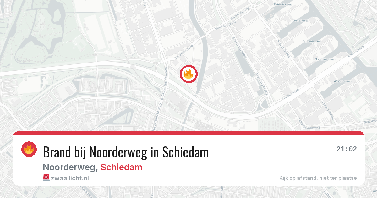 Brand bij Noorderweg in Schiedam — 3 mrt 2026
