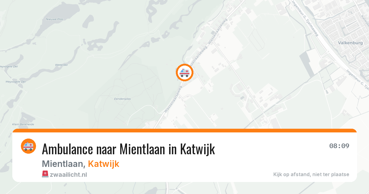 Ambulance naar Mientlaan in Katwijk — 30 mei 2026