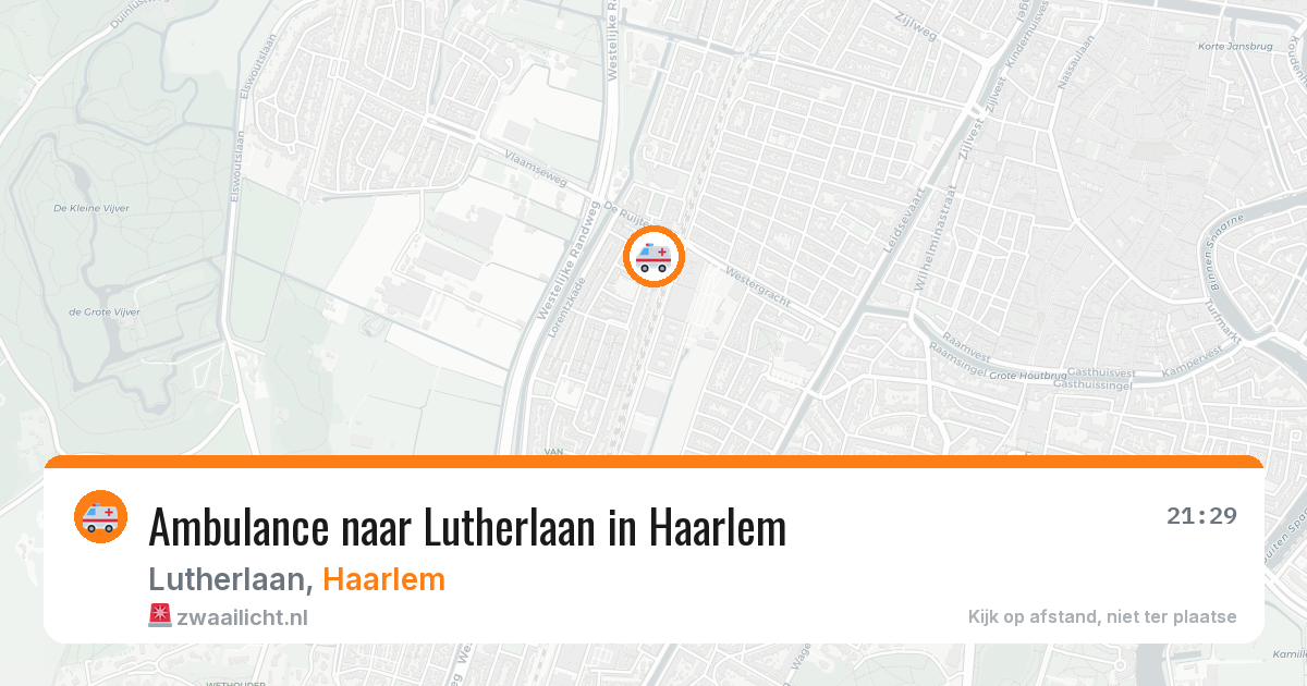 Ambulance naar Lutherlaan in Haarlem — 21 jul 2026