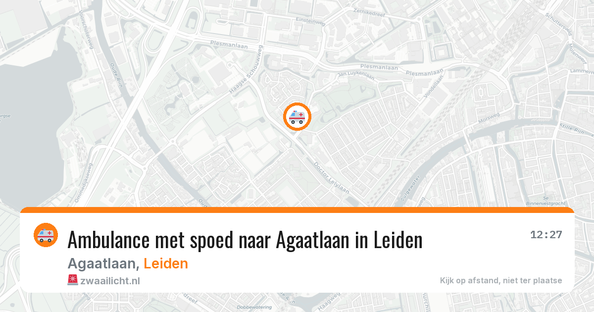 Ambulance met spoed naar Agaatlaan in Leiden — 26 jan 2026