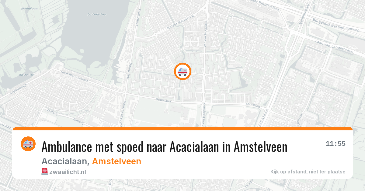 Ambulance met spoed naar Acacialaan in Amstelveen — 3 jul 2026