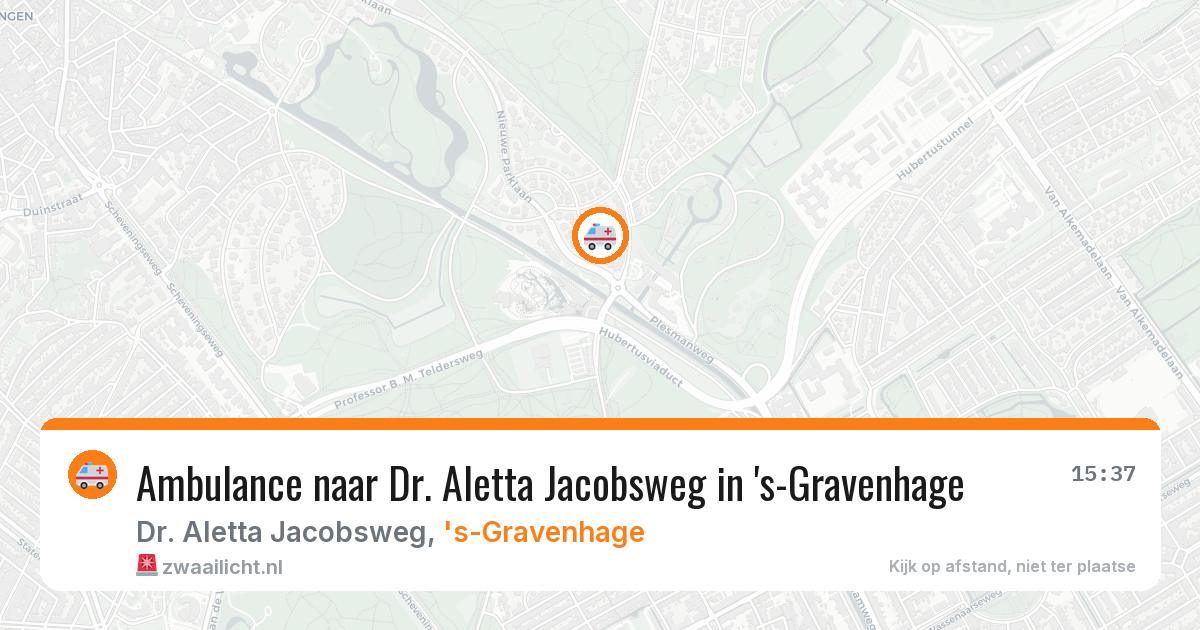 Ambulance naar Dr. Aletta Jacobsweg in 's-Gravenhage — 1 apr 2026