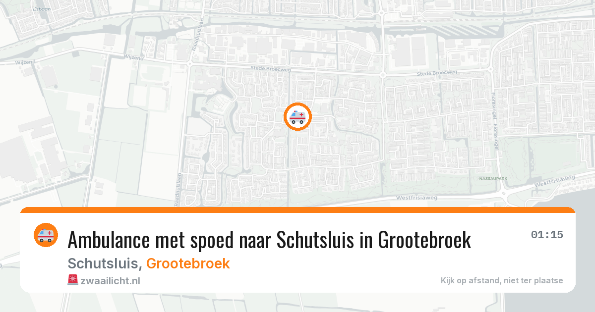 Ambulance met spoed naar Schutsluis in Grootebroek — 7 feb 2026