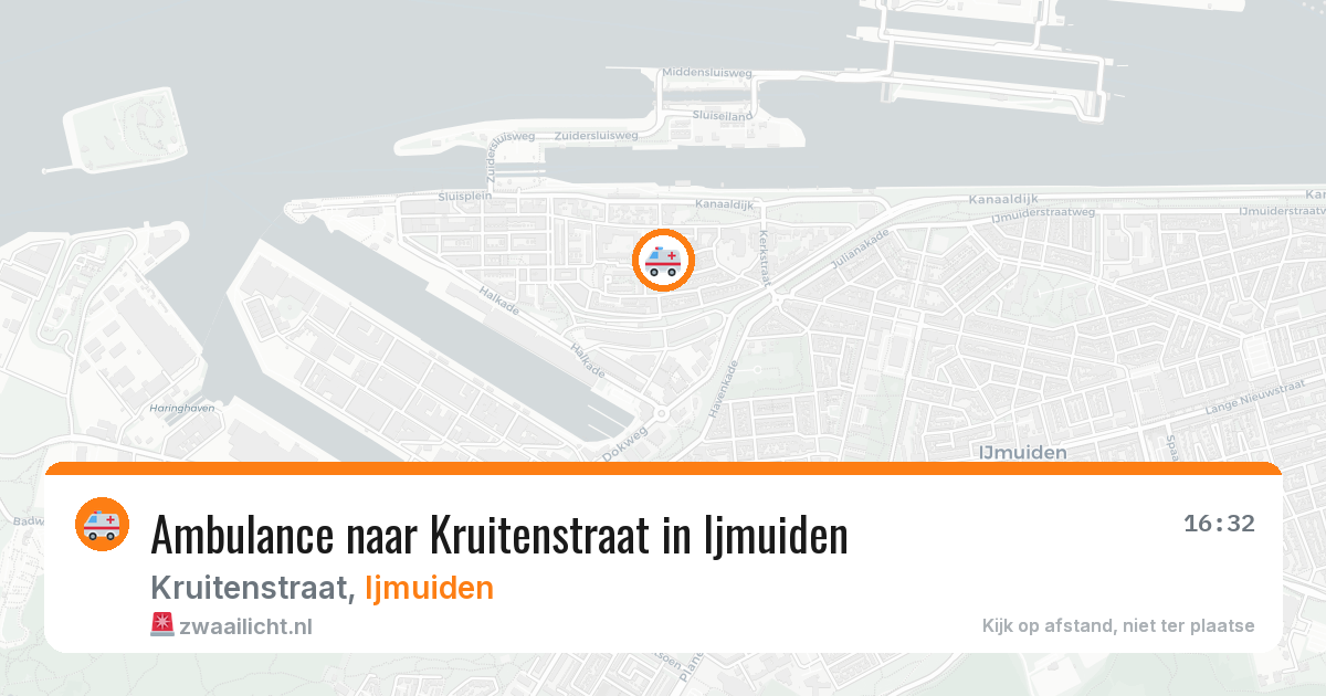 Ambulance naar Kruitenstraat in Ijmuiden — 30 mrt 2026