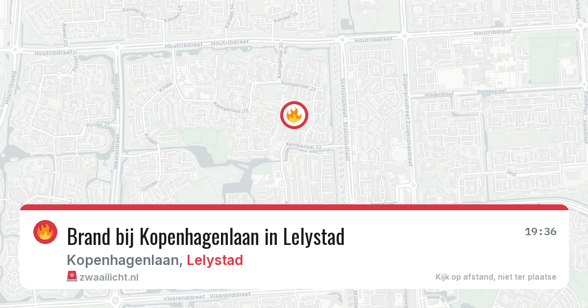 Brand bij Kopenhagenlaan in Lelystad — 27 jun 2026