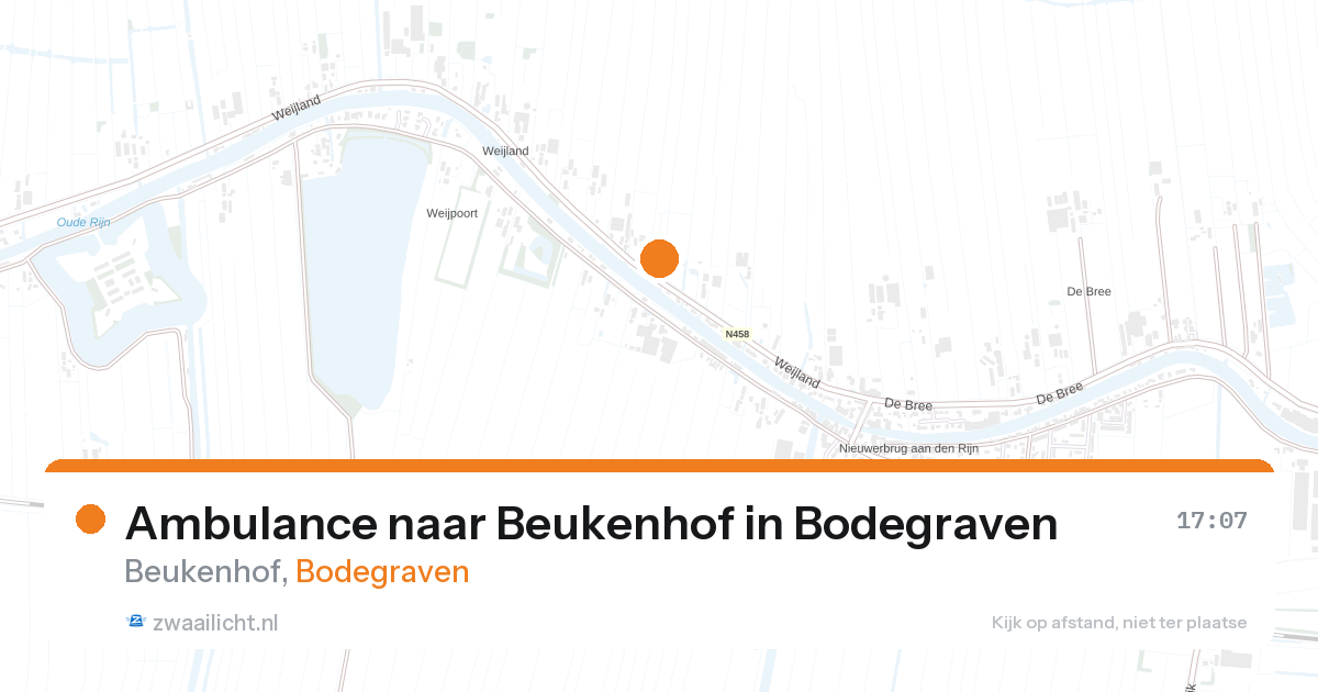 Ambulance naar Beukenhof in Bodegraven — 20 apr 2026