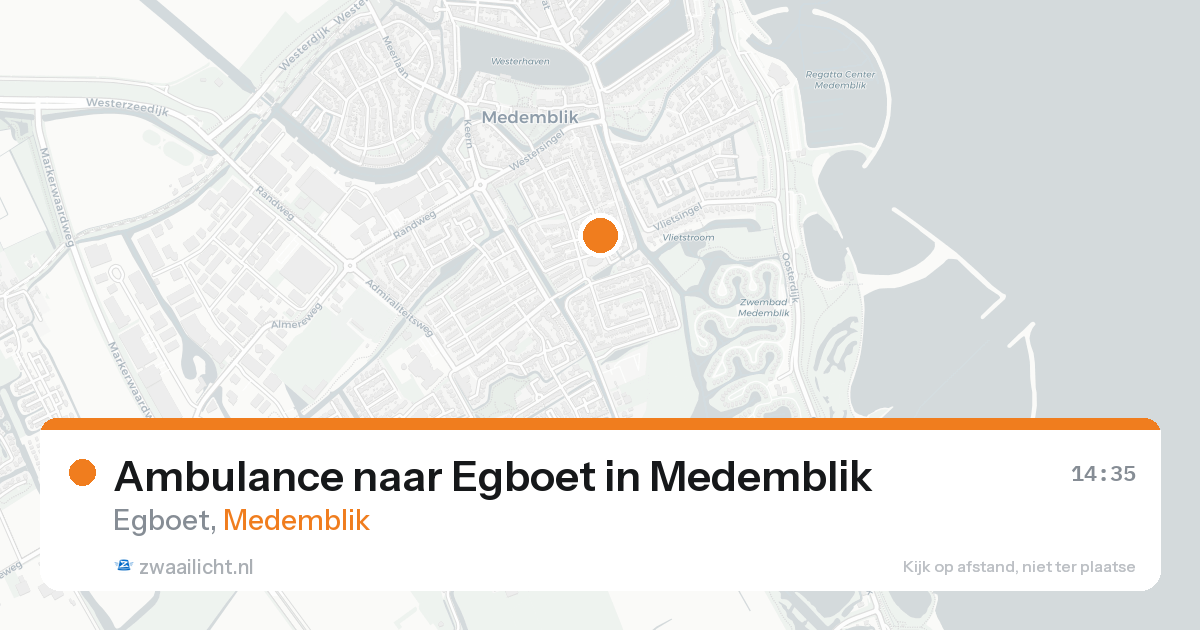 Ambulance naar Egboet in Medemblik — 14 aug 2026