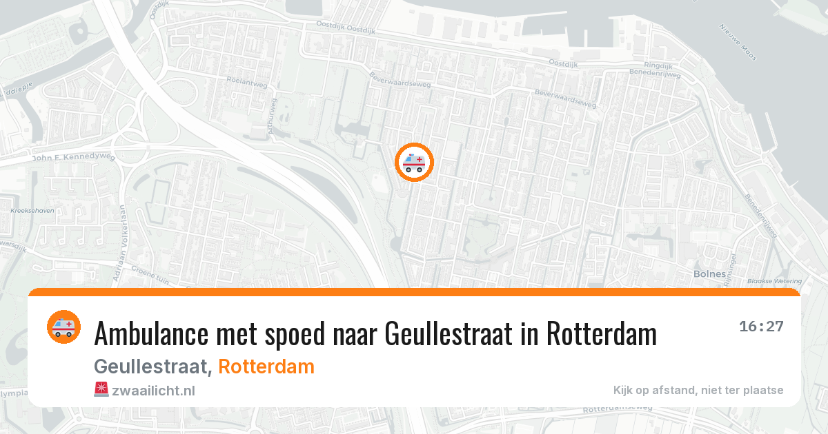Ambulance met spoed naar Geullestraat in Rotterdam — 18 mei 2026