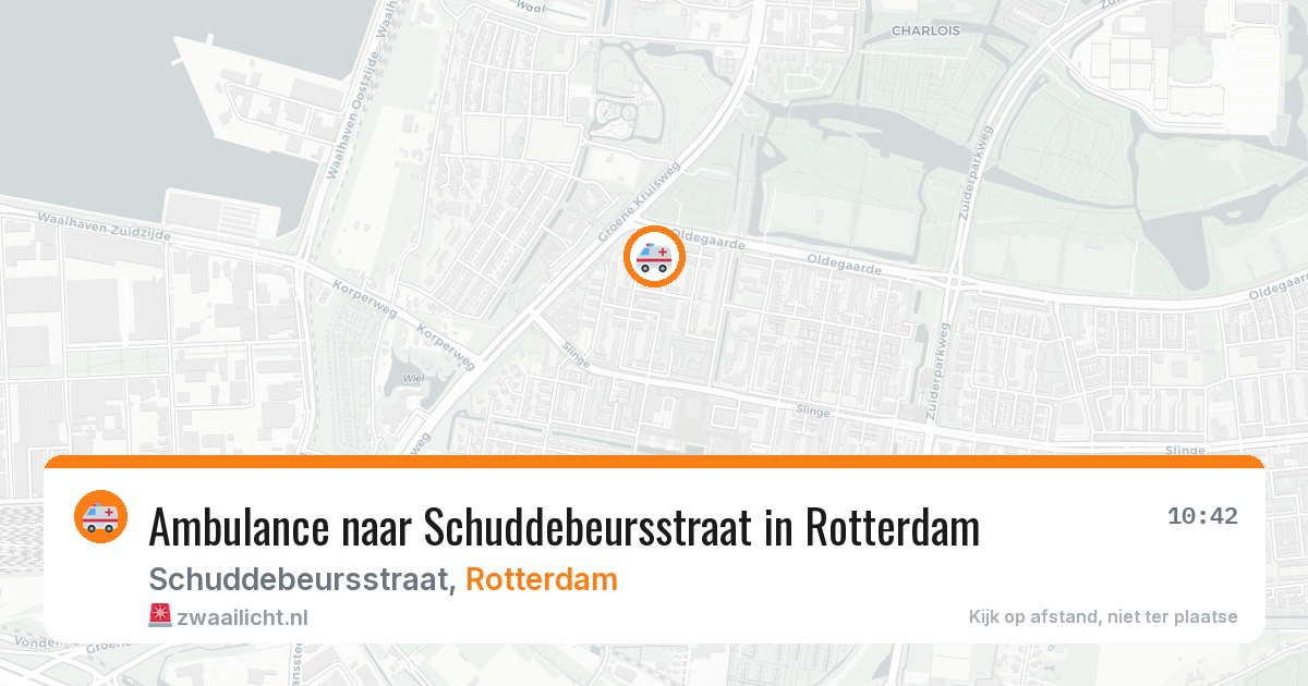 Ambulance naar Schuddebeursstraat in Rotterdam — 6 apr 2026