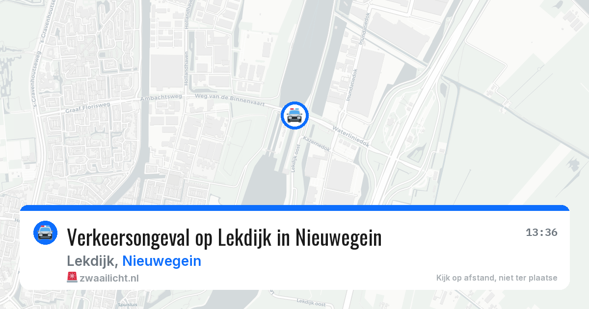 Verkeersongeval op Lekdijk in Nieuwegein — 29 mei 2026
