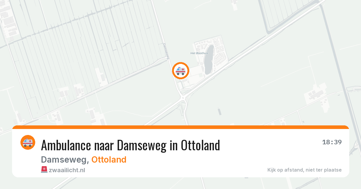 Ambulance naar Damseweg in Ottoland — 16 jun 2026