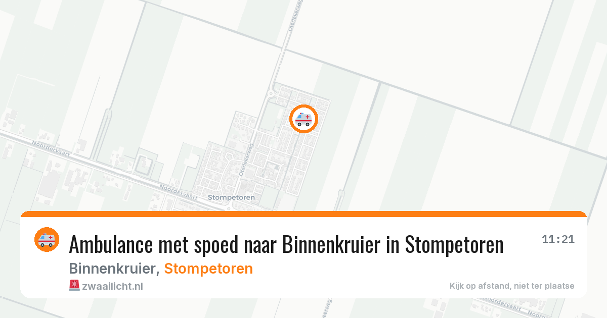 Ambulance met spoed naar Binnenkruier in Stompetoren — 30 jun 2026