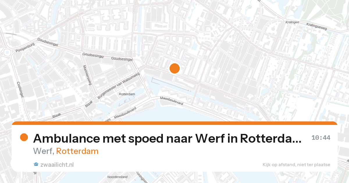 Ambulance met spoed naar Werf in Rotterdam — 28 aug 2026