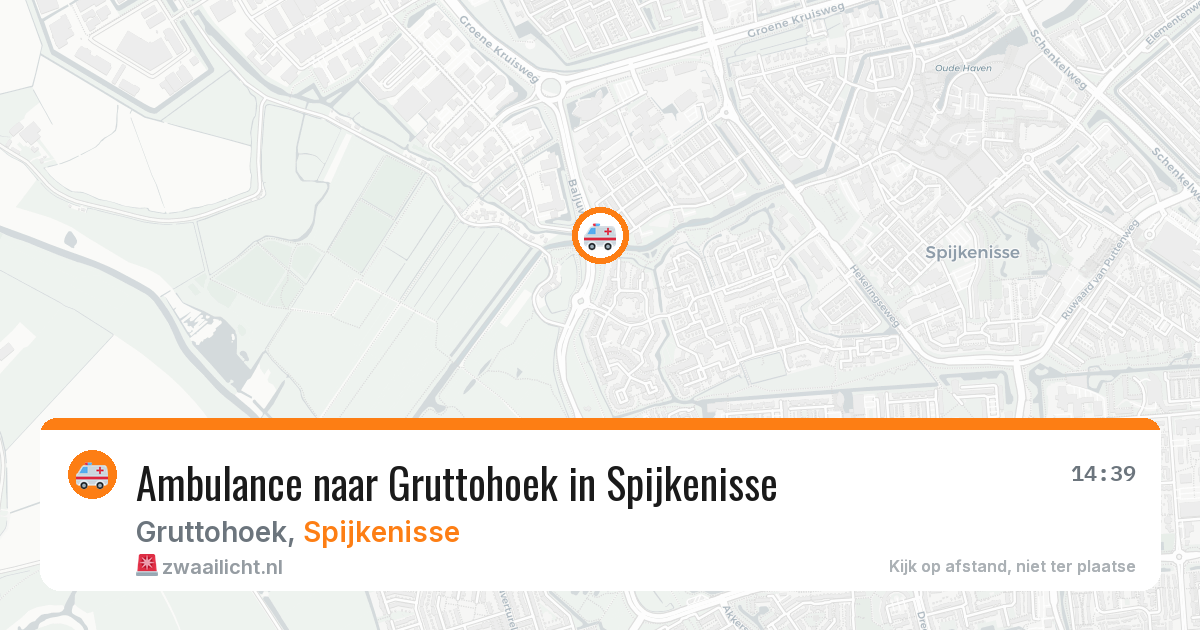 Ambulance naar Gruttohoek in Spijkenisse — 17 jul 2026