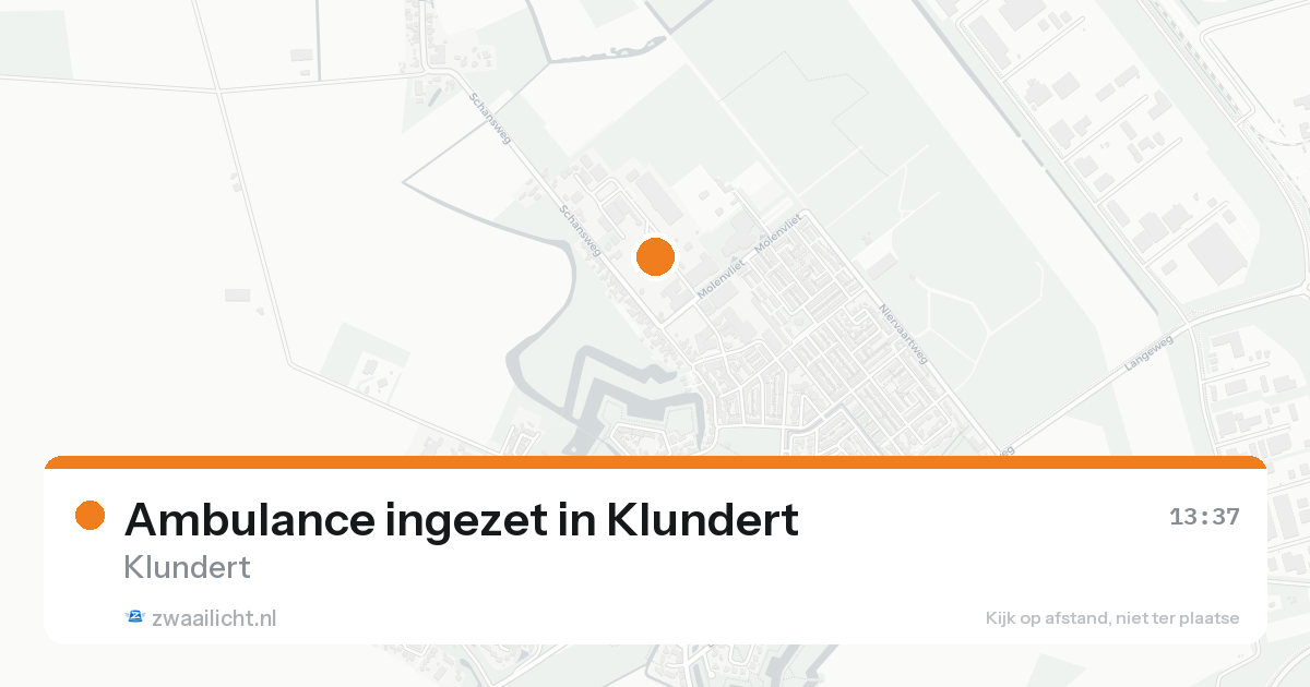 Ambulance ingezet in Klundert — 19 aug 2026
