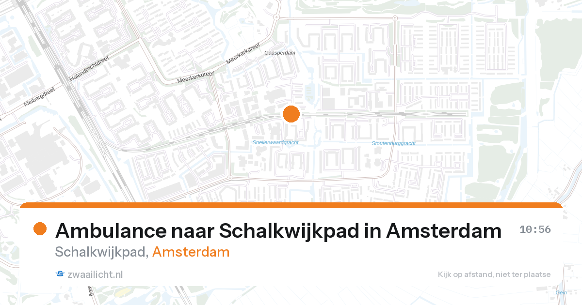Ambulance naar Schalkwijkpad in Amsterdam — 27 aug 2026