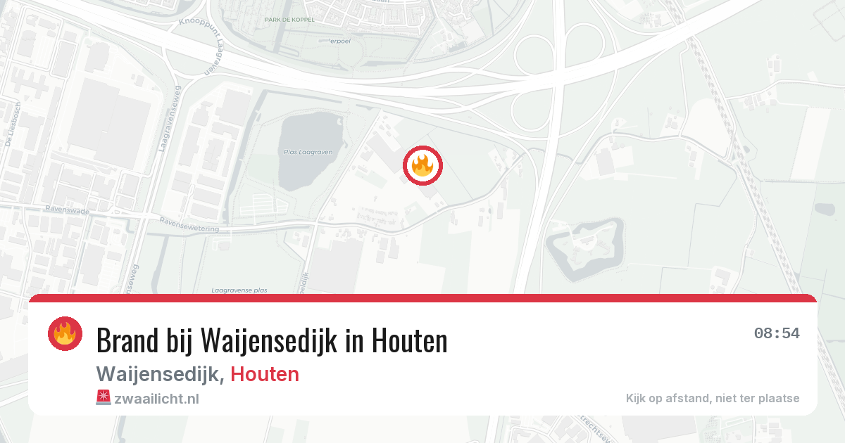 Brand bij Waijensedijk in Houten — 24 jun 2026