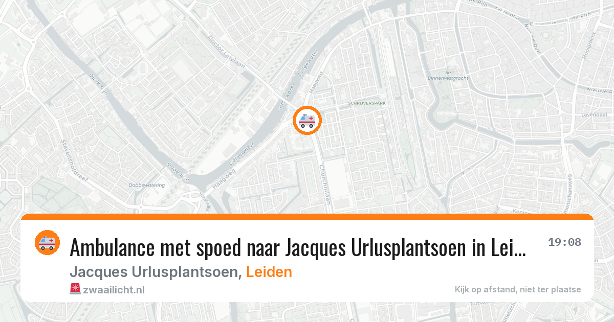 Ambulance met spoed naar Jacques Urlusplantsoen in Leiden — 22 jan 2026